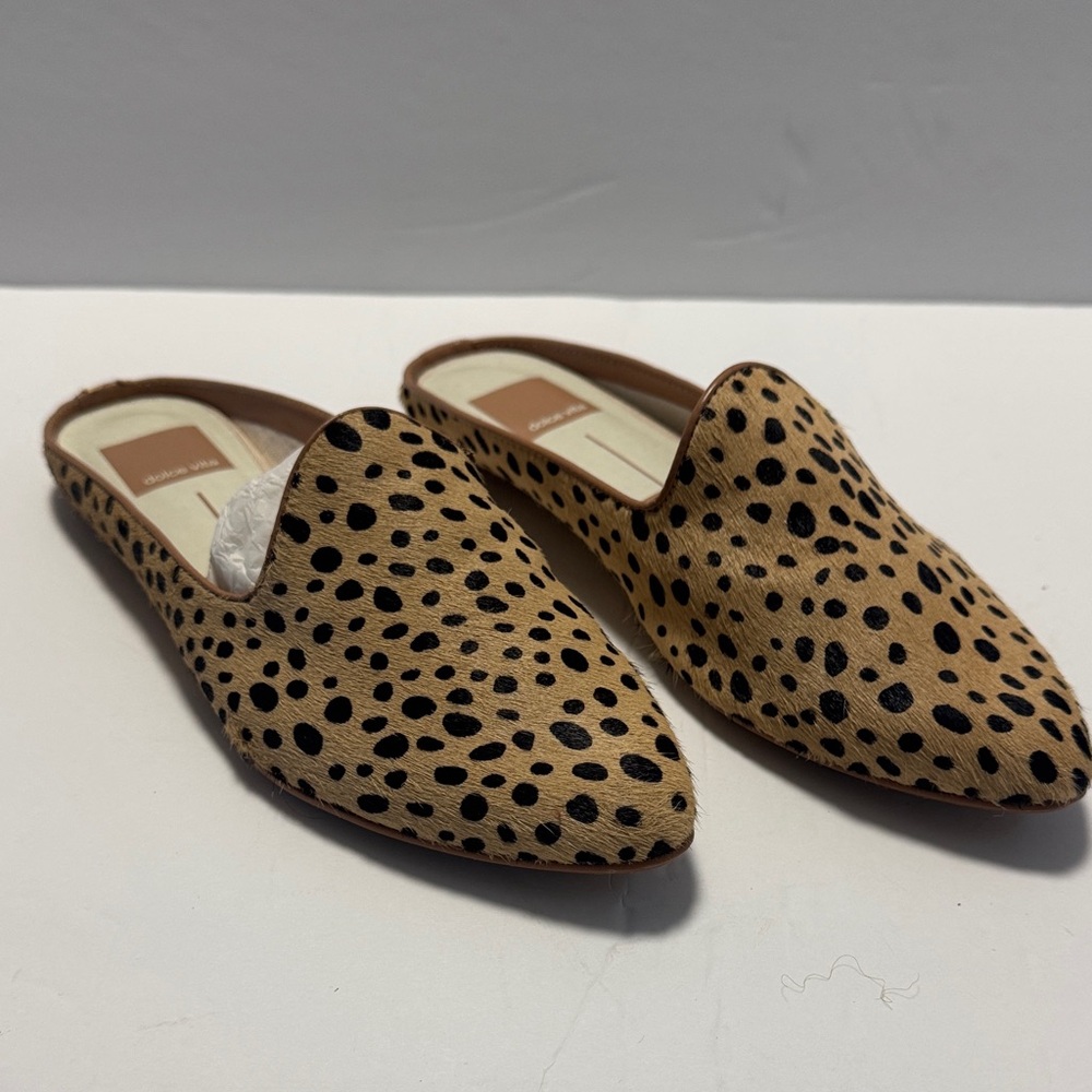 Dolce Vita Women's Leopard Spot Slip-On Mules - Tan & Black
